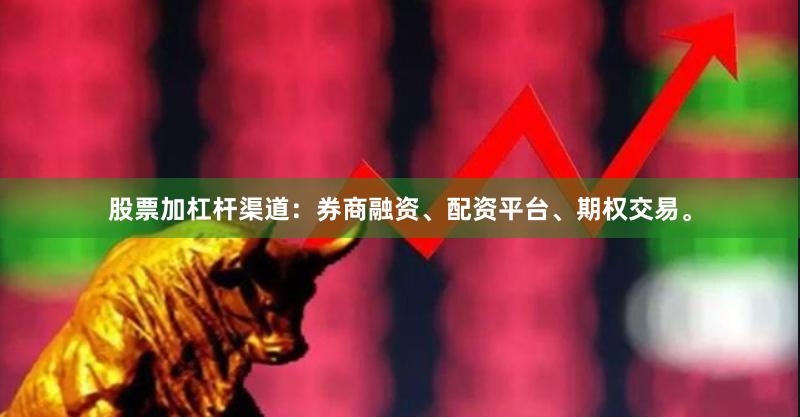 股票加杠杆渠道：券商融资、配资平台、期权交易。